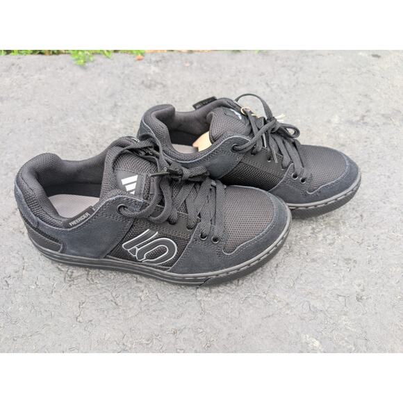 Adidas Mens Five Ten Freerider Flat Pedal Shoe Sz 8 Core Black Gray BMX Cycling - Picture 2 of 8